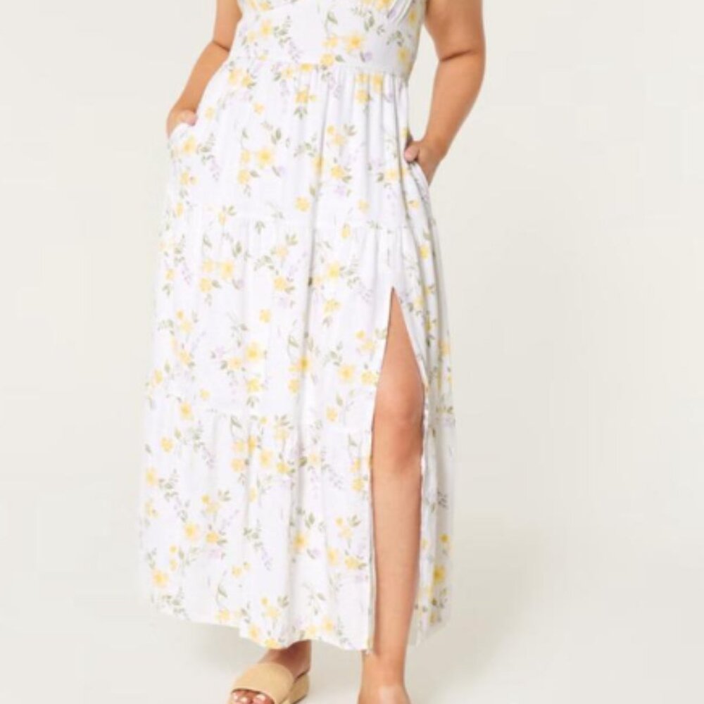 Women's Linen Blend Maxi Dress (Size XS, tall; brand new with tags)
